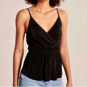 Abercrombie & Fitch Black Wrap Tank Top